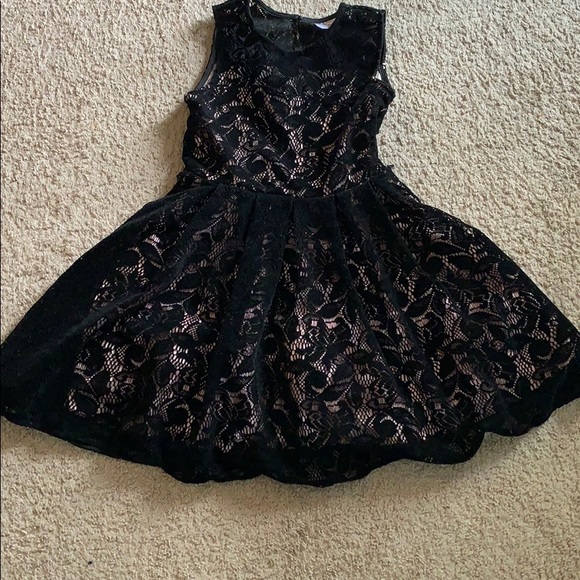Other - Black and pink lace dress little girls sz 12